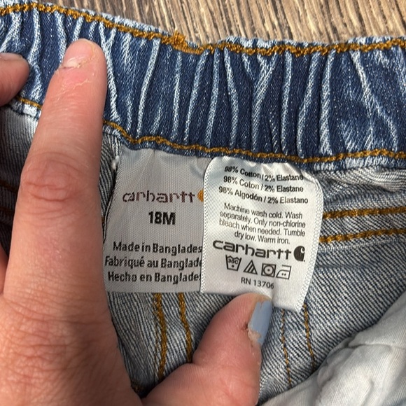 Carhartt infant blue denim jeans medium wash size 18 months - Picture 7 of 7